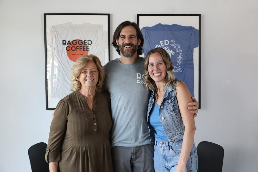 Photo of Larry and Jamie Giglio posing with Diane Wingate