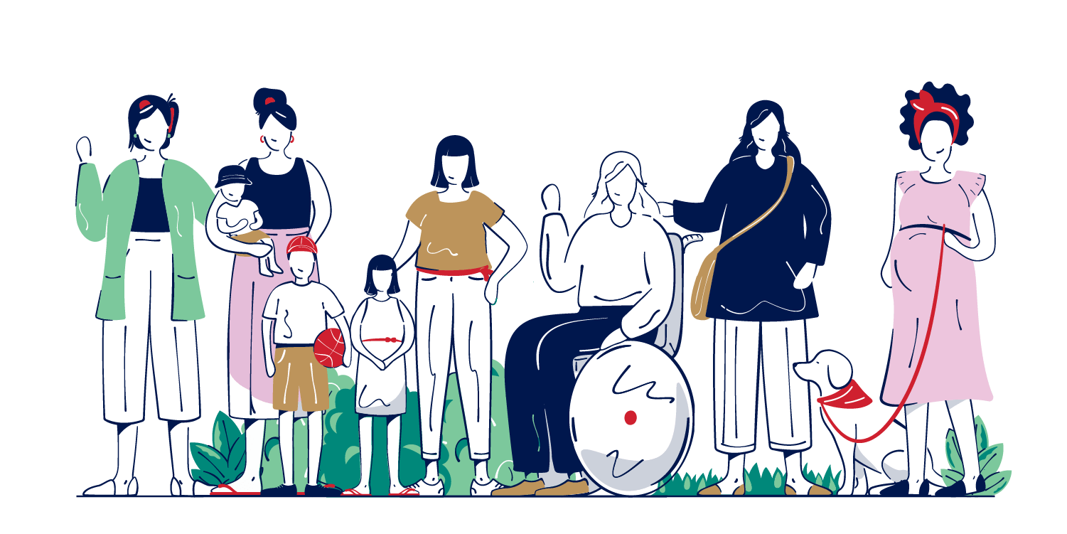 CHM illustration of various mothers